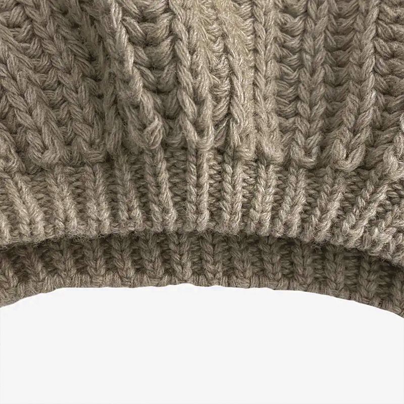 Damen-Strickjacke, gestrickte Strickjacke, oversized Strickjacke, locker geschnittene Strickjacke