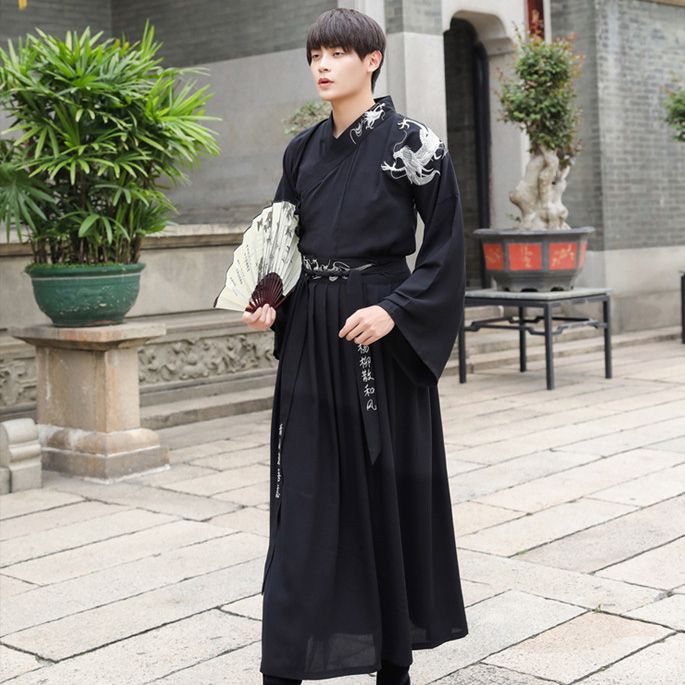 Men’s Hanfu Black Suit KIMONOMO 2