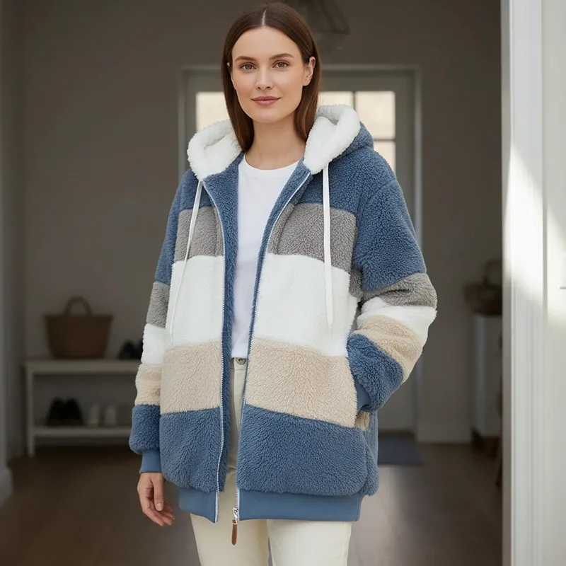 womens coat, winter coat, women jacket, winter jacket, hooded jacket, oversized jacket, autumn jacket, women oversized jacket, plush jacket, plush coat