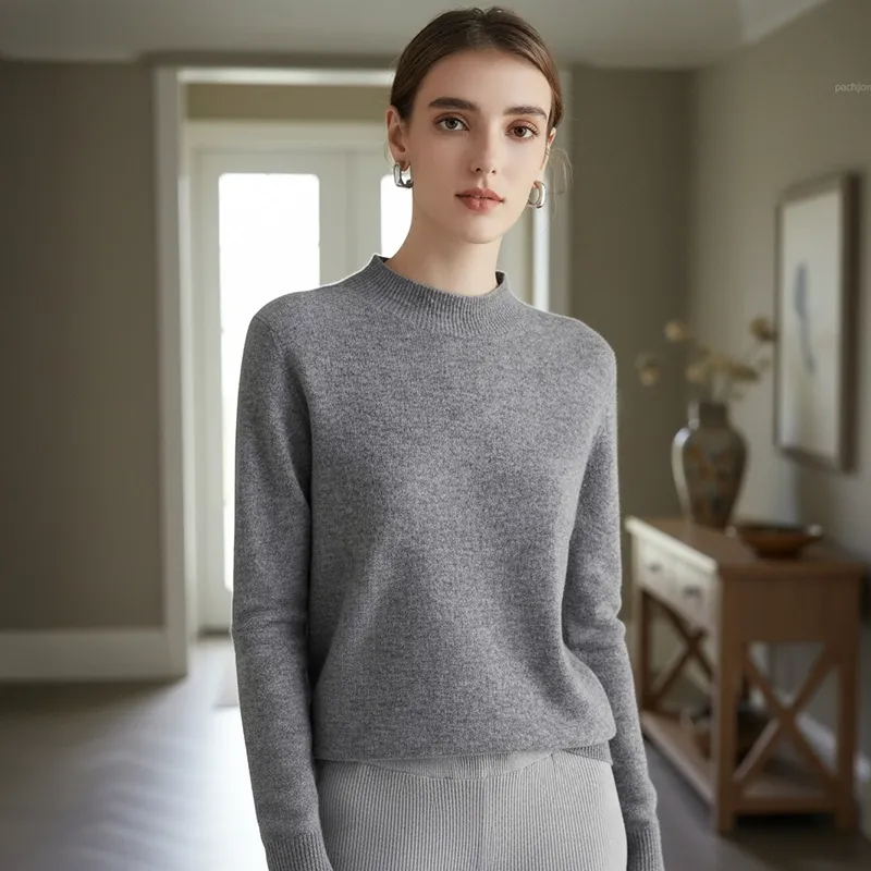 women sweater, mock neck sweater, knit sweater, women pullover, winter sweater, autumn sweater, casual sweater, warm sweater